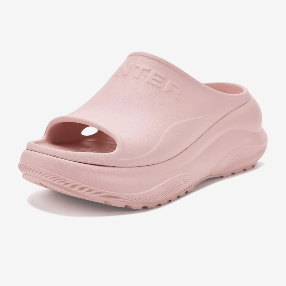 Hunter Blush Pink Platform Slide Mule